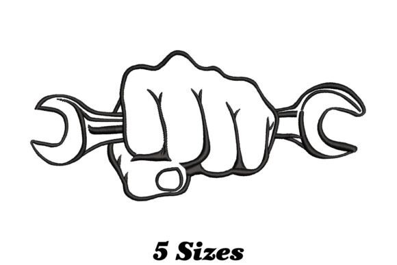 Hand Holding Wrench