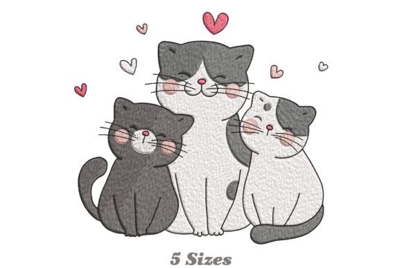 Love Cats with Little Hearts