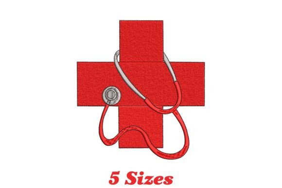 Medical Symbol Embroidery Design