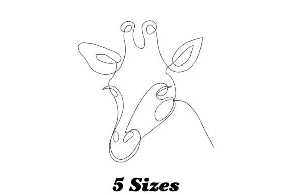 One Line Giraffe: A Playful, Gift-Ready Embroidery Design