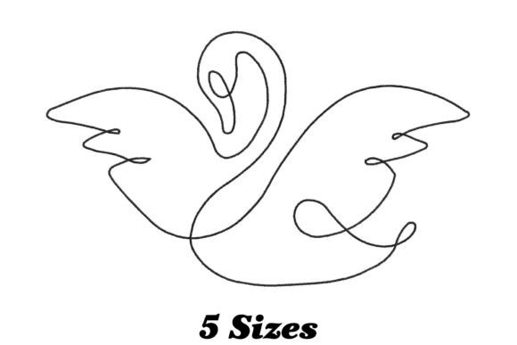 Swan Outline: Graceful, Not Fussy